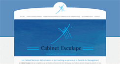 Desktop Screenshot of esculape.ma